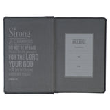 KJV Grey Lion Faux Leather Compact Bible