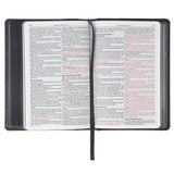 KJV Grey Lion Faux Leather Compact Bible