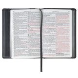 KJV Grey Lion Faux Leather Compact Bible
