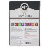 KJV Grey Lion Faux Leather Compact Bible