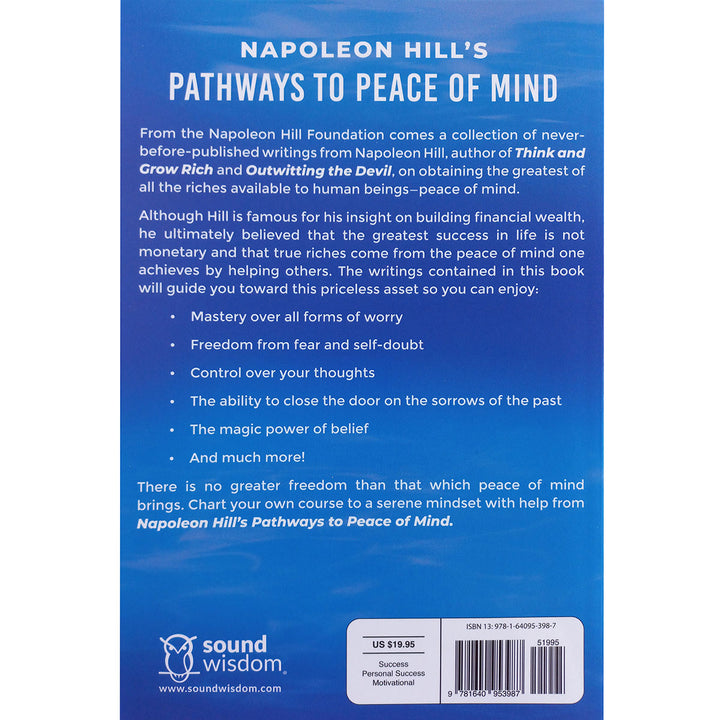 Napoleon Hill's Pathways To Peace Of Mind (Paperback)