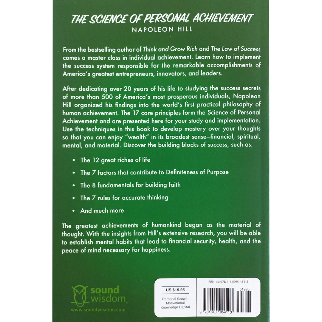 The Science Of Personal Achievement (Paperback)