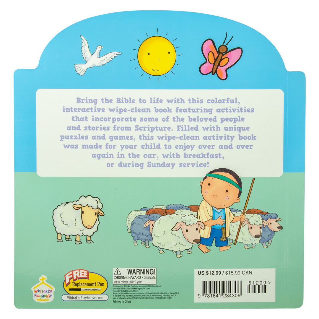 Bible Activities: Wipe-Clean Activity Book (Inspired To Learn)(Board Book)