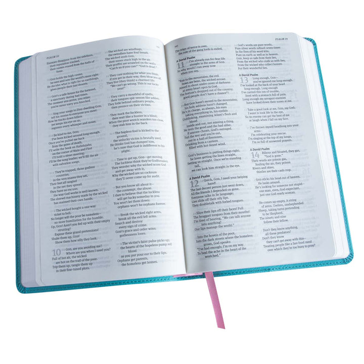 The Message Deluxe Gift Bible, Hosanna Teal (Imitation Leather)