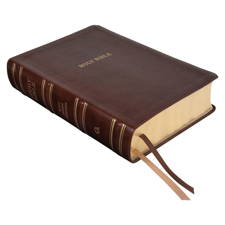 KJV Dark Brown Faux Leather Flexcover Study Bible