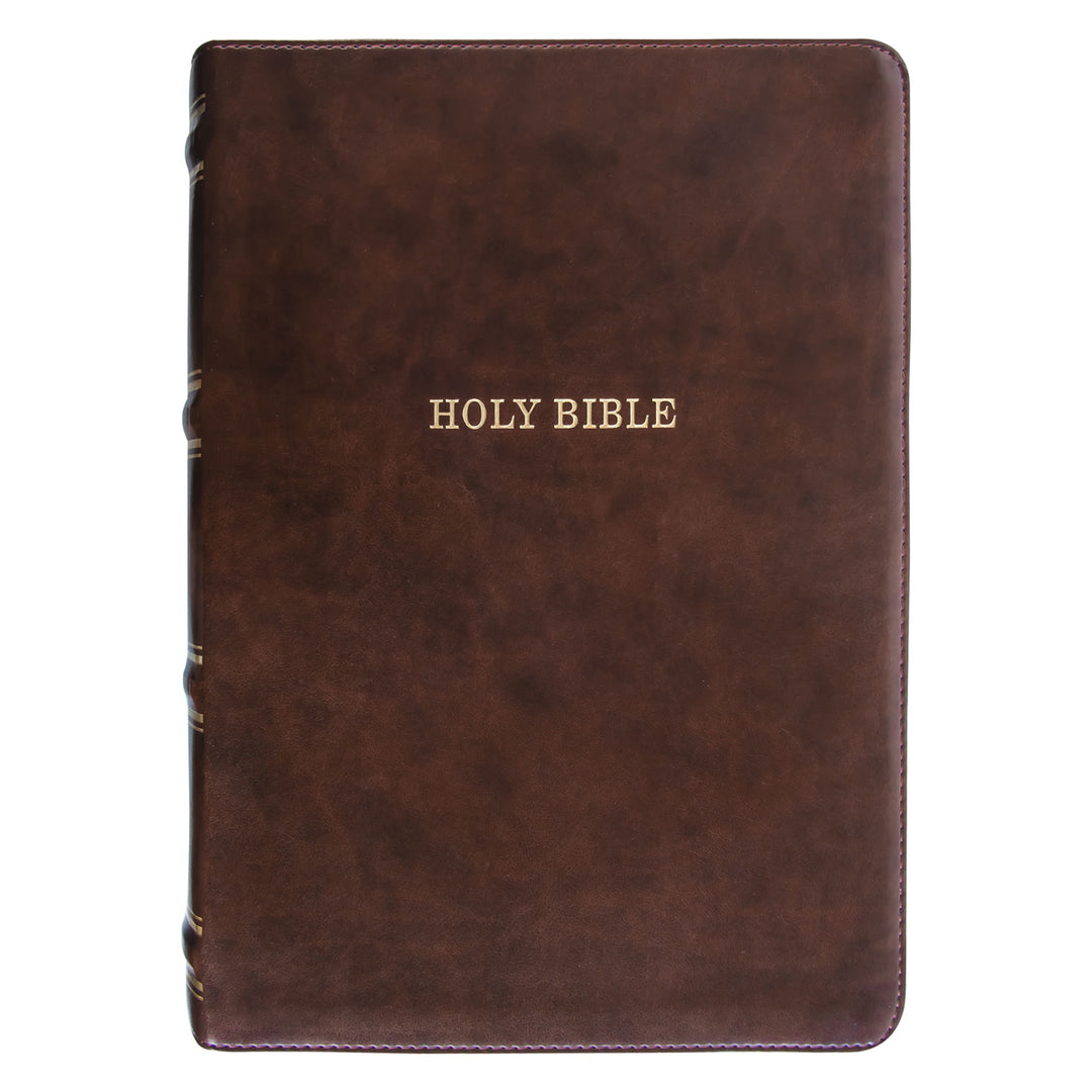 KJV Dark Brown Faux Leather Flexcover Study Bible