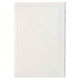 KJV White Faux Leather Thinline Large Print Bible With Thumb Indexing