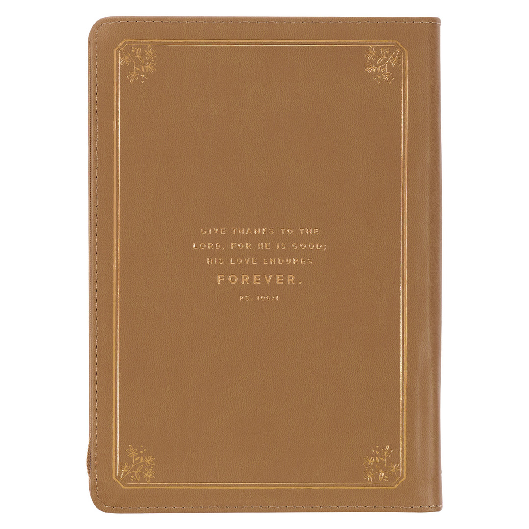 Today I'm Grateful For (Faux Leather Journal With Zipped Closure)
