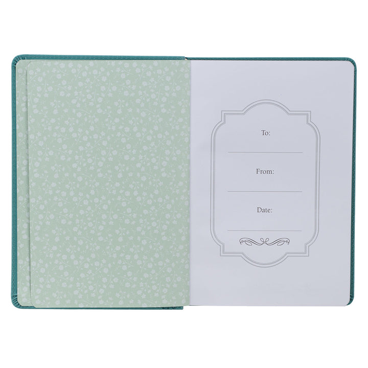 Be Still & Know Floral Psalm 46:10 Tree (Faux Leather Journal)