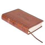 KJV Brown Faux Leather Medium Bible Giant Print