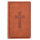 KJV Brown Faux Leather Medium Bible Giant Print