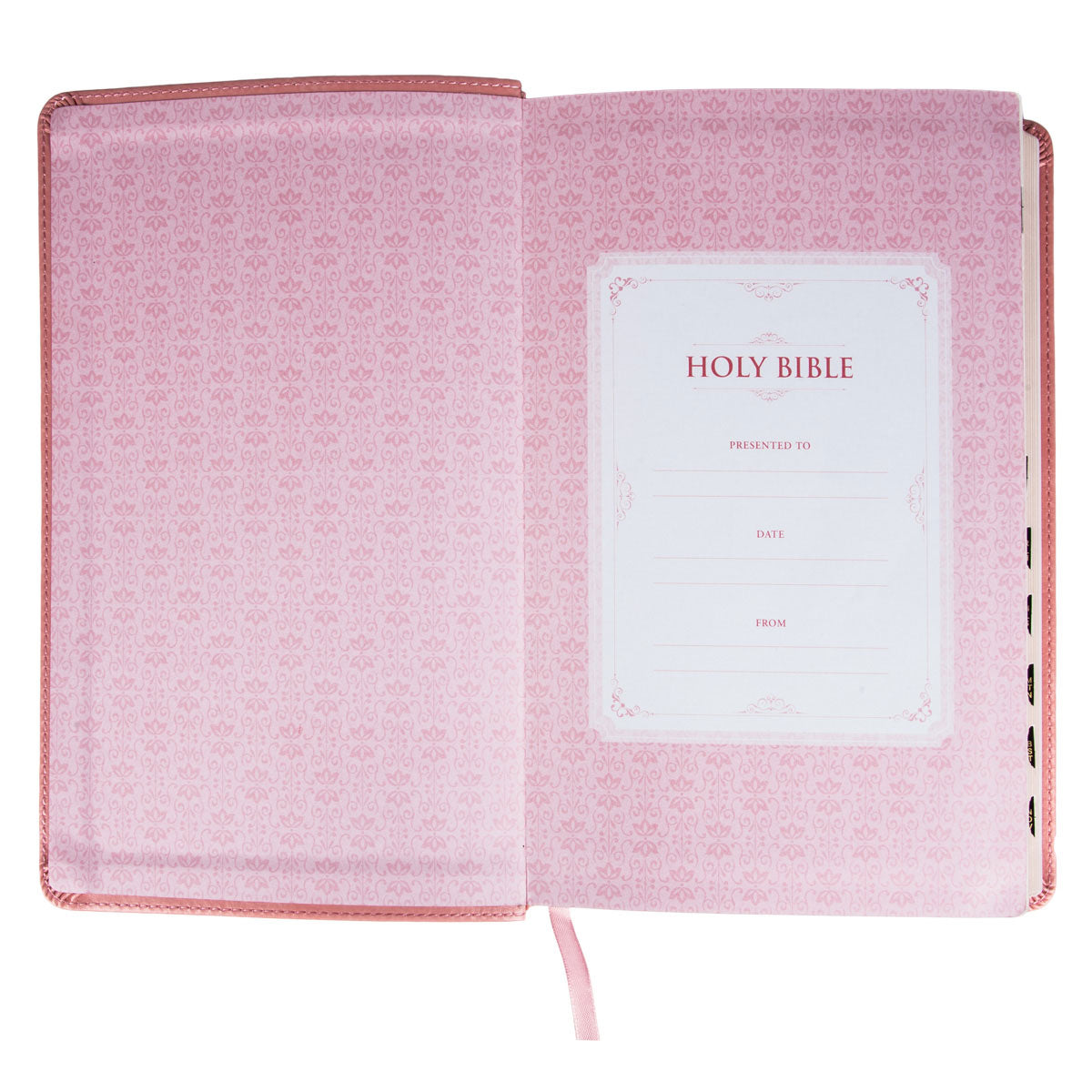 KJV Pink Faux Leather Bible Giant Print – CUM Books