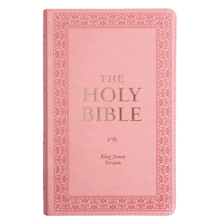 KJV Pink Faux Leather Bible Giant Print