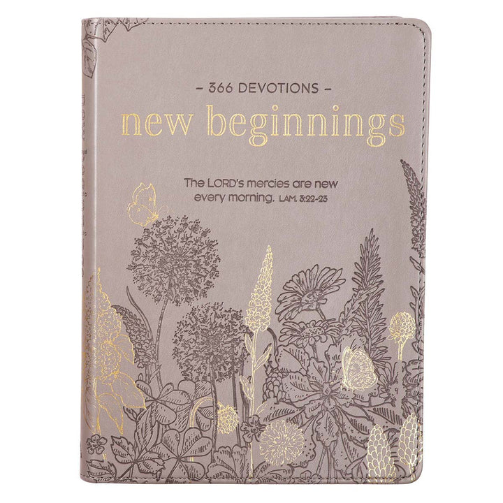 New Beginnings Grey Faux Leather