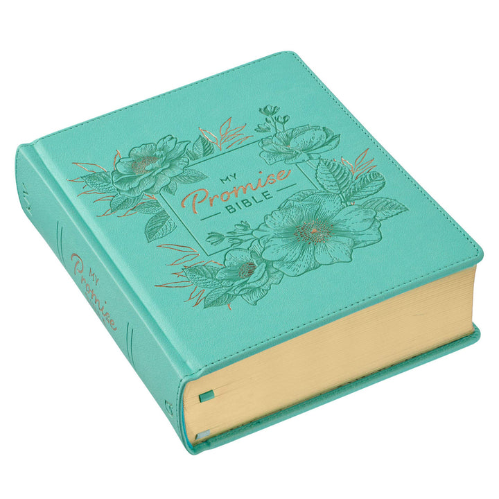 KJV Turquoise Faux Leather Hardcover My Promise Bible