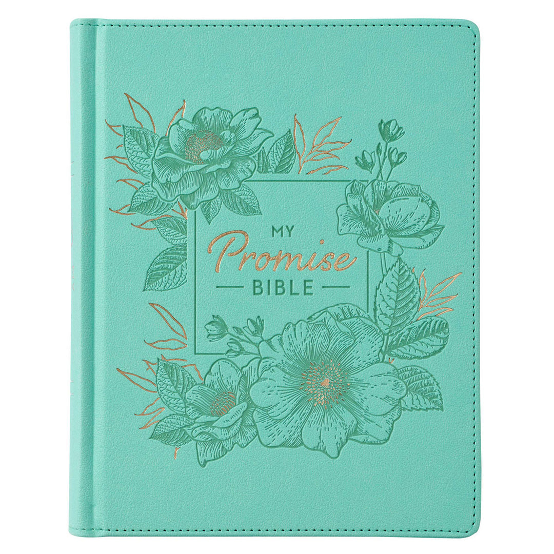 KJV Turquoise Faux Leather Hardcover My Promise Bible