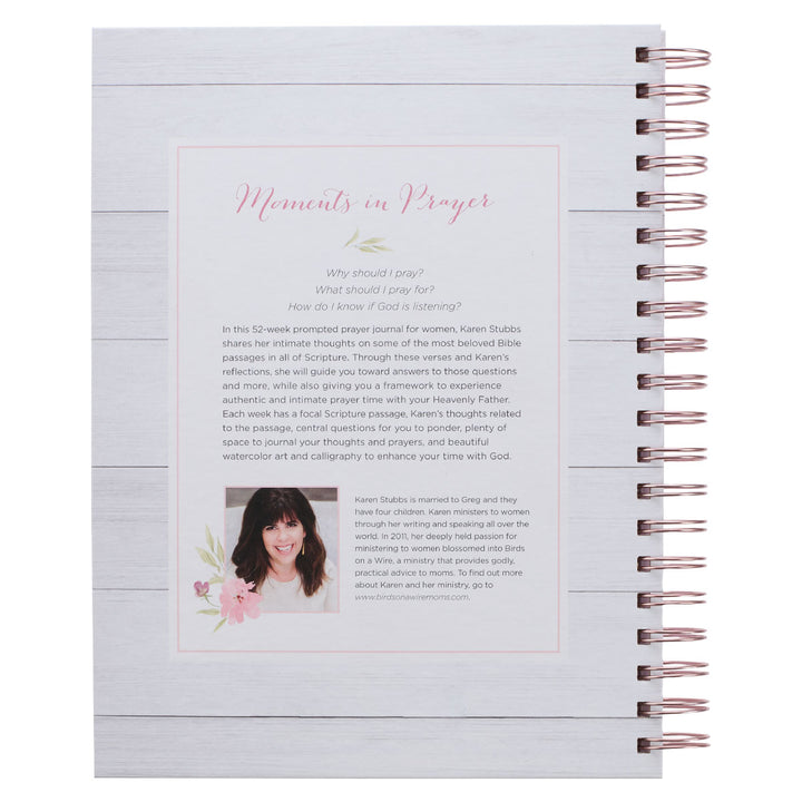 Moments In Prayer Journal (Wirebound)