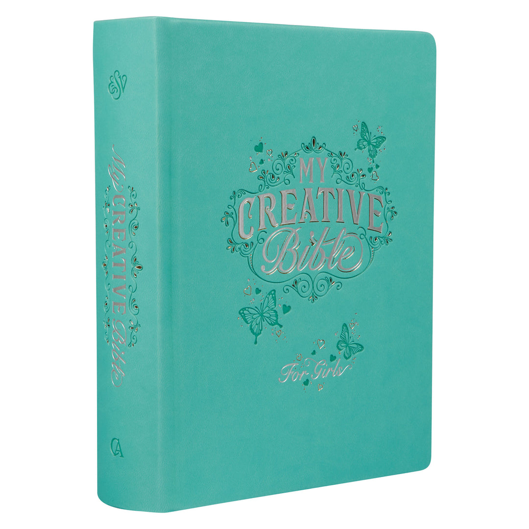 ESV Turquoise Faux Leather Hardcover My Creative Bible For Girls