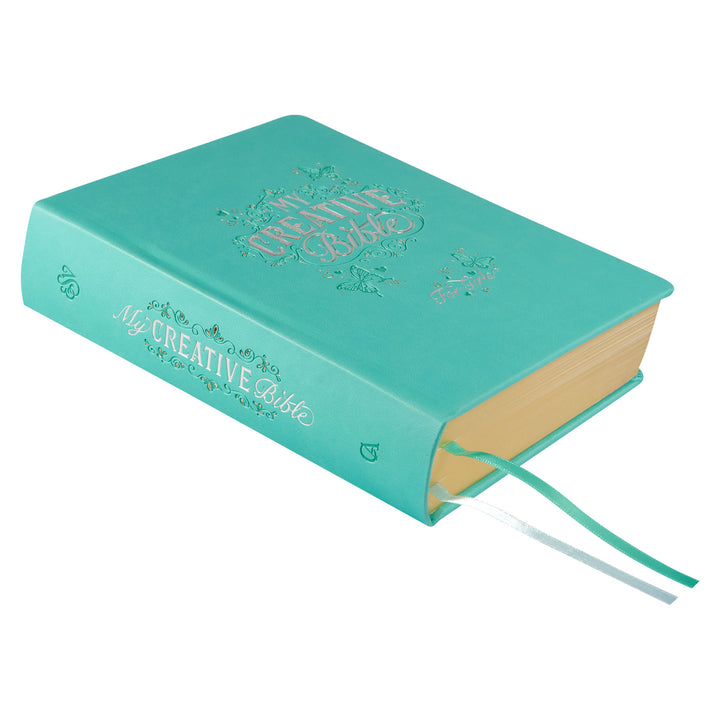 ESV Turquoise Faux Leather Hardcover My Creative Bible For Girls