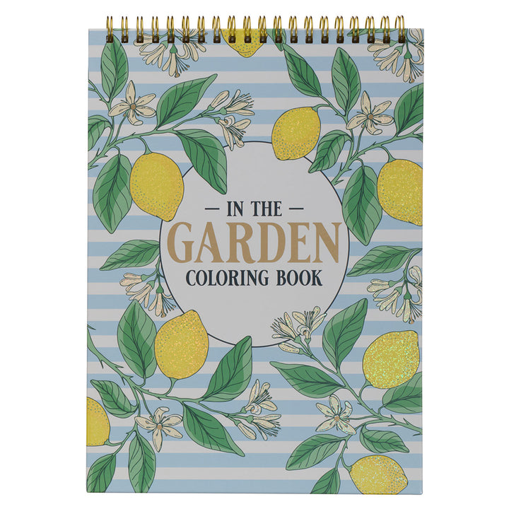 In The Garden: Lemons Coloring Book Green (Spiral-Bound)