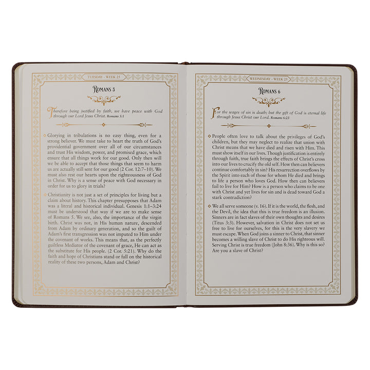 Daily Devotions From The KJV Large Print Faux Leather
