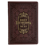 Daily Devotions From The KJV Large Print Faux Leather
