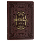 Daily Devotions From The KJV Large Print Faux Leather