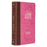KJV Saddle Tan And Pink Faux Leather Giant Print Bible