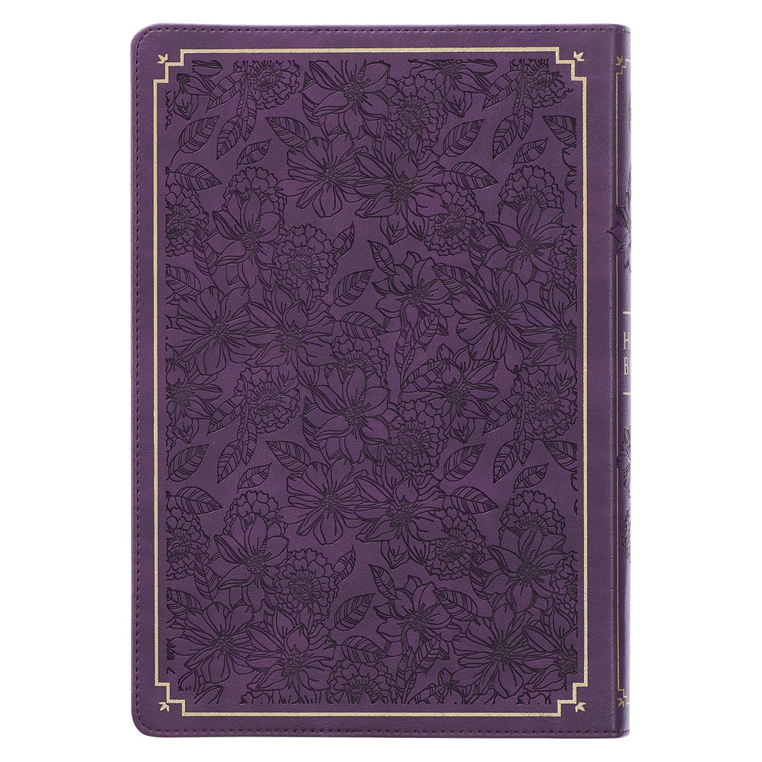 KJV Purple Faux Leather Full-Size Bible Giant Print Indexed