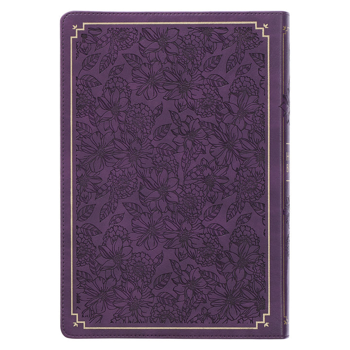 KJV Purple Faux Leather Full-Size Bible Giant Print Indexed