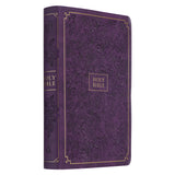 KJV Purple Faux Leather Full-Size Bible Giant Print Indexed