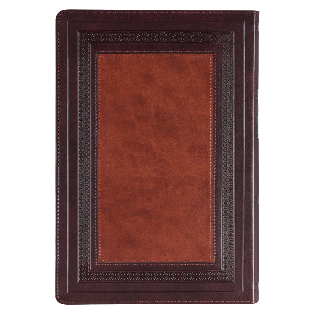 KJV Brown Two-Tone Faux Leather Flexcover Study Bible Large Print