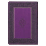 KJV Purple Faux Leather Flexcover Study Bible Large Print