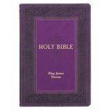 KJV Purple Faux Leather Flexcover Study Bible Large Print