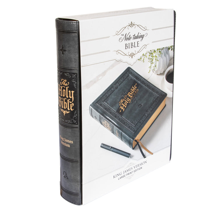 KJV Grey Faux Leather Note-Taking Bible