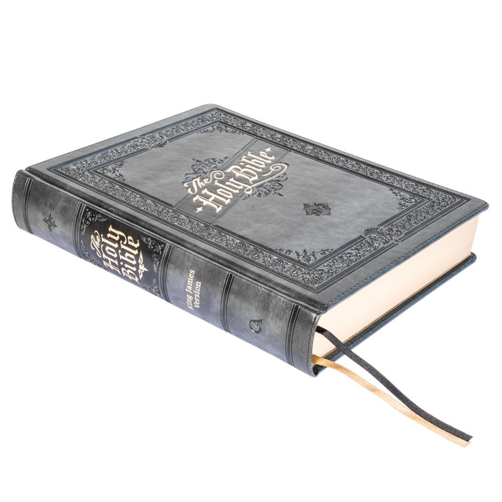 KJV Grey Faux Leather Note-Taking Bible