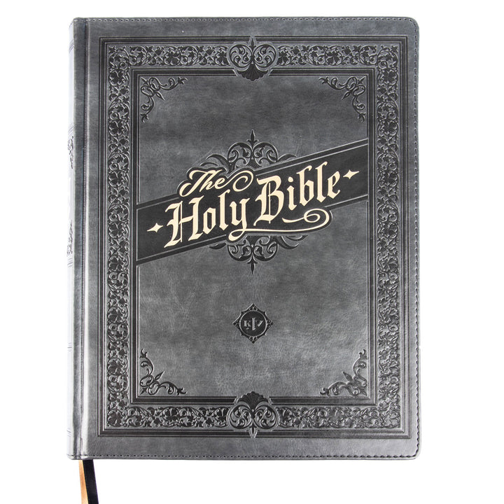 KJV Grey Faux Leather Note-Taking Bible