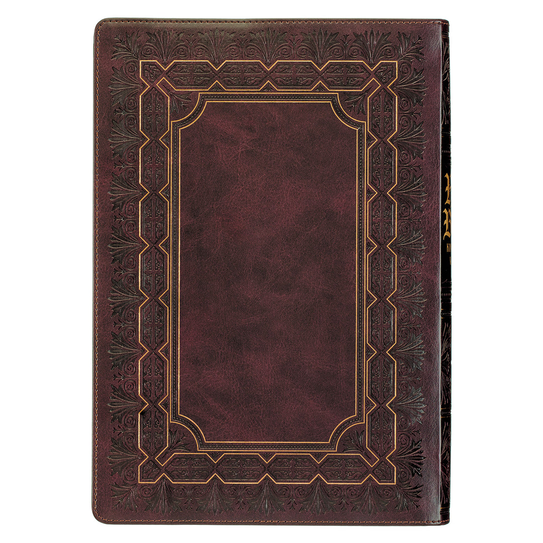 KJV Burgundy Faux Leather Bible Super Giant Print