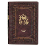 KJV Burgundy Faux Leather Bible Super Giant Print