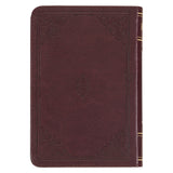 KJV Burgundy Faux Leather Mini Pocket Bible
