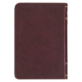 KJV Burgundy Faux Leather Mini Pocket Bible