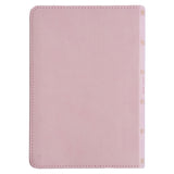 KJV Pink Floral Faux Leather Compact Bible Large Print