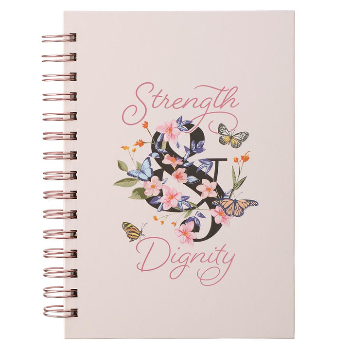 Strength & Dignity Pink (Large Hardcover Wirebound Journal)