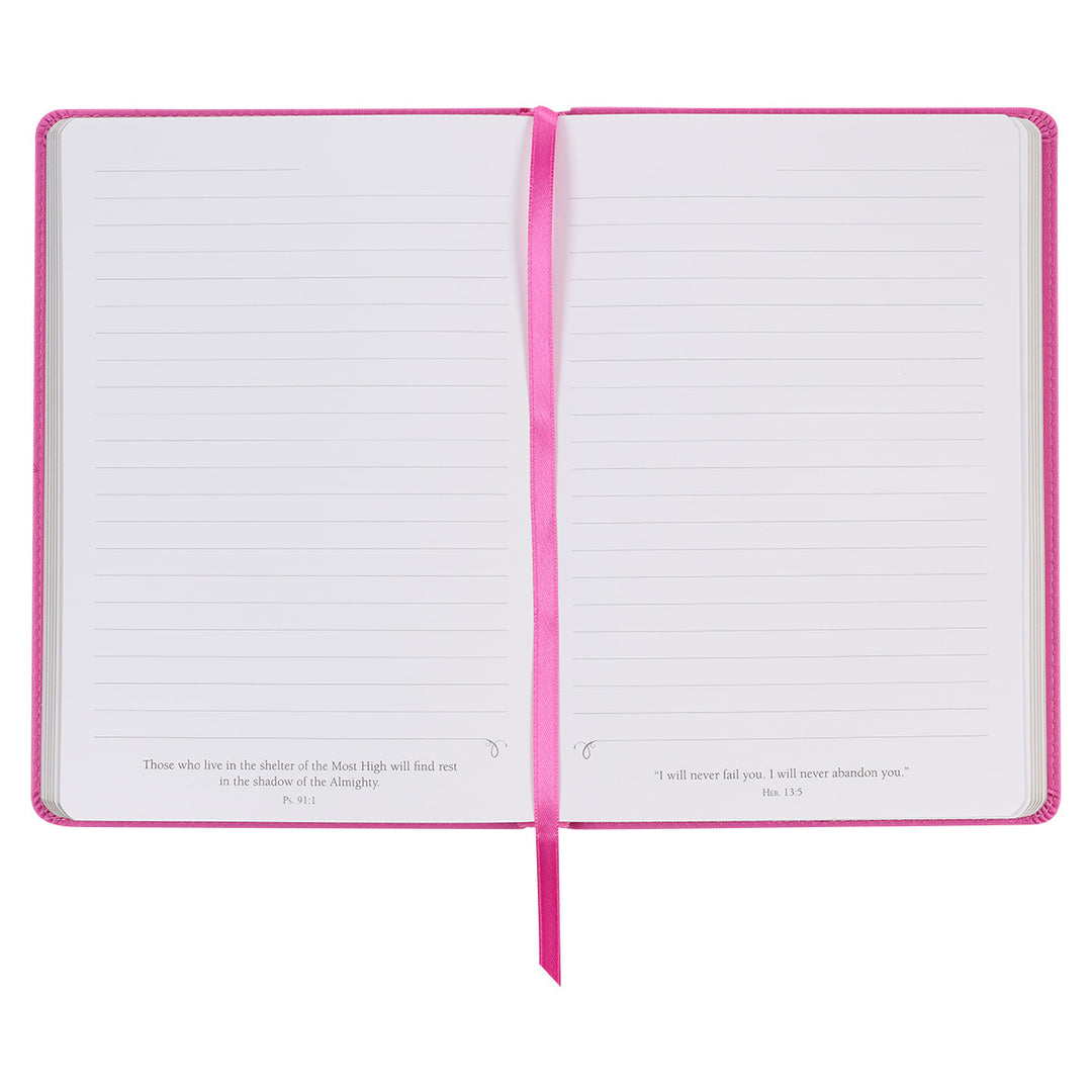 With God All Things Are Possible Pink (Faux Leather Journal)