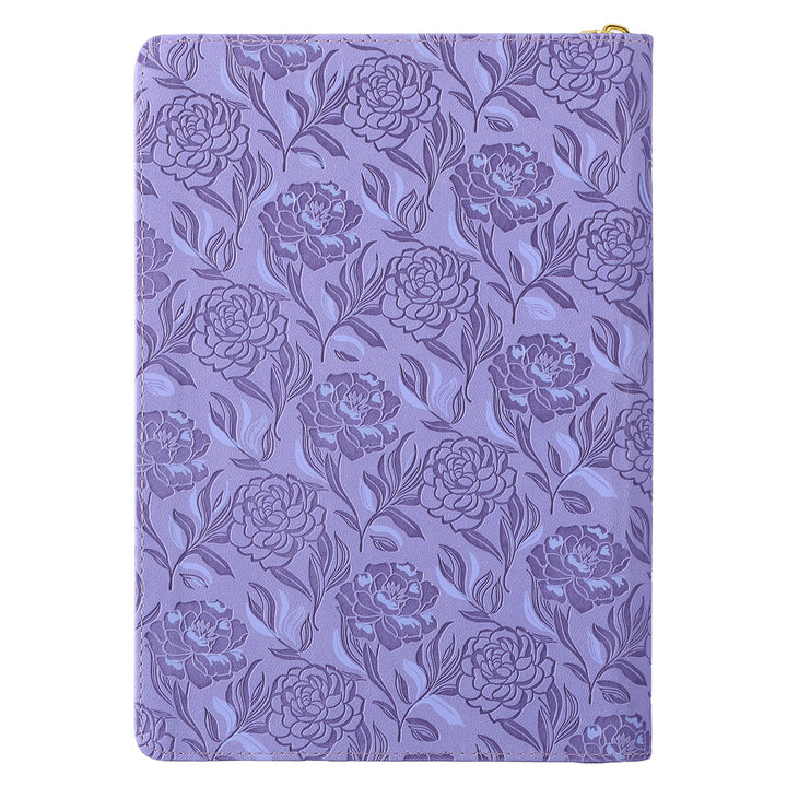 I Can Do All This Purple Faux Leather Journal With Zipped Closure - Phil. 4:13