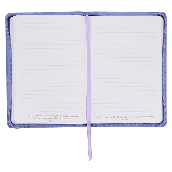 I Can Do All This Purple Faux Leather Journal With Zipped Closure - Phil. 4:13