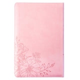 KJV Pink Faux Leather Thinline Bible Large Print