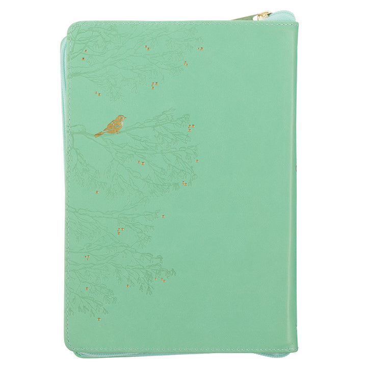 Trust in the Lord with all Your Heart Faux Leather Journal with Zipped Closure