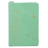 Trust in the Lord with all Your Heart Faux Leather Journal with Zipped Closure