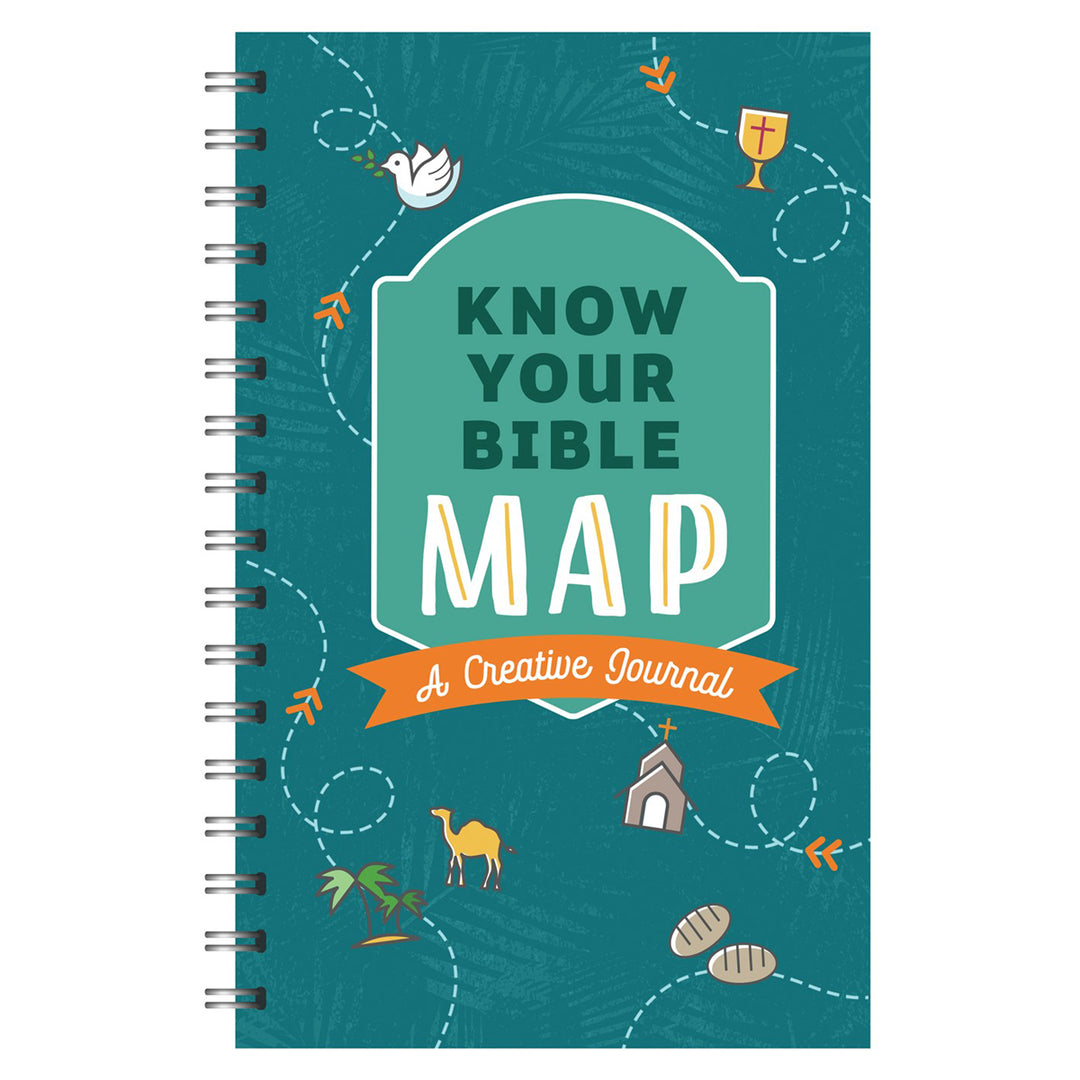 Know Your Bible Map: A Creative Journal Blue (Spiral Bound)